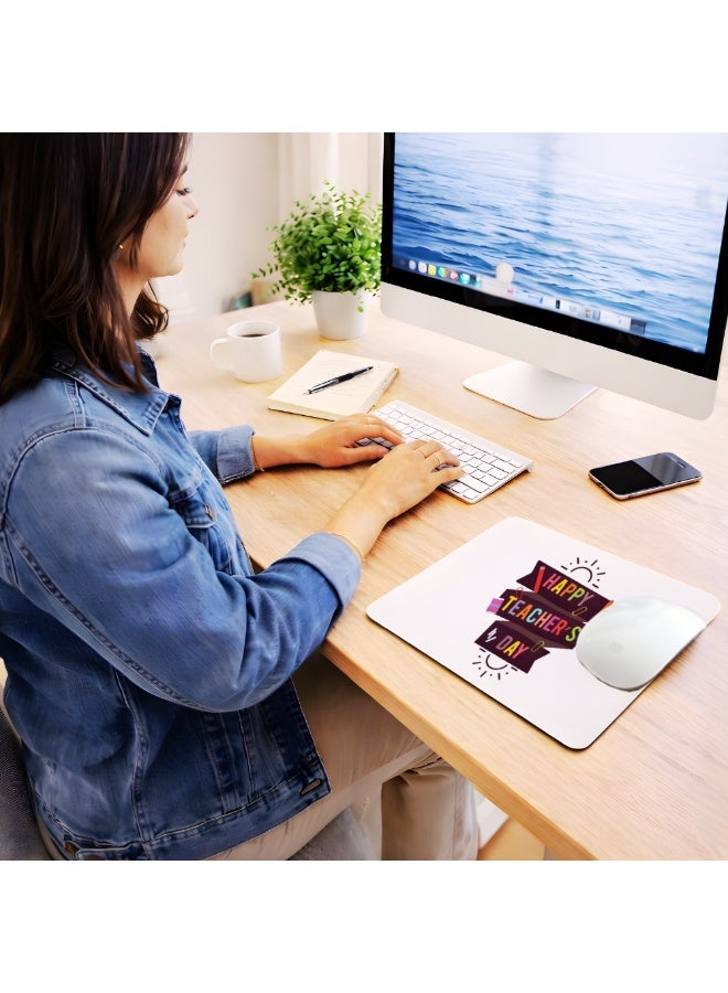 PRINTSHOP4ME Teacher's day for Printed Mousepad - Non slip base mousepad - Teacher Appreciation gifts - Inspire Rectangle Mousepad - Gift Idea for Teachers - Desk Accessories - Image 2