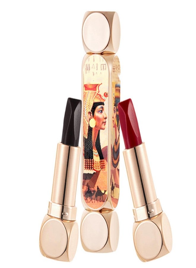 ANGGREK Lasting, Exquisite, Elegant 6 Color Lipstick, Double Head Lipsticks Colorful Matte Lipstick with Easy Removal, Great Makeup Lovers - Image 1