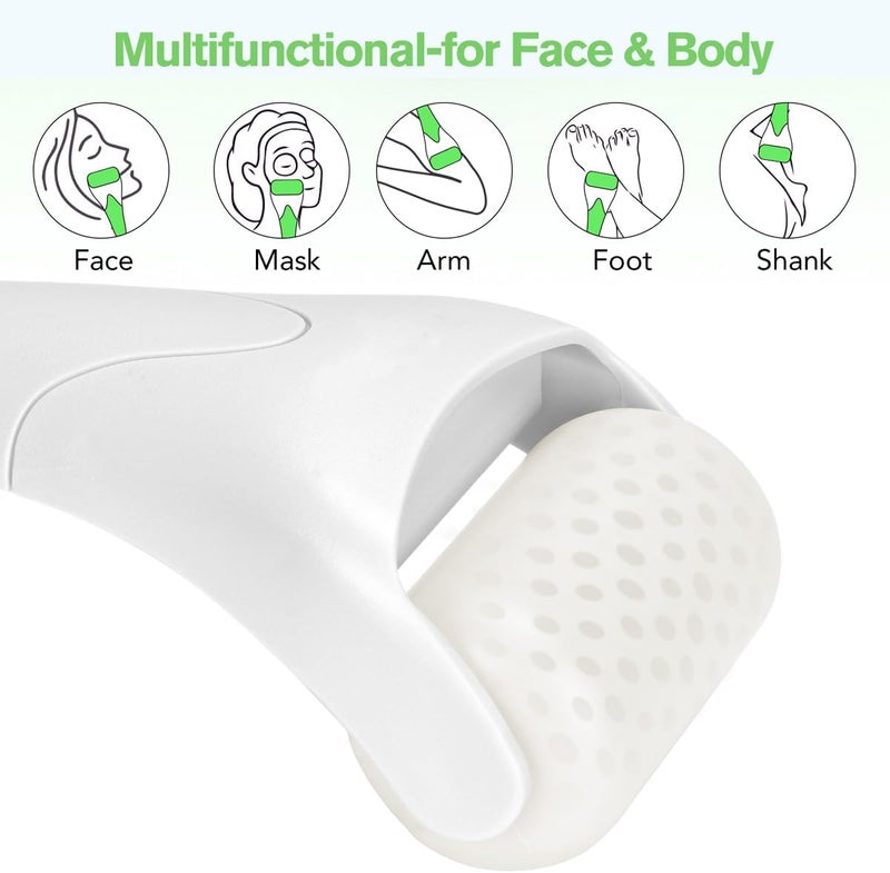 Fronnor Ice Roller for Face,Eyes,Women Gifts Idea,Therapeutic Cooling to Tighten Brighten Complexion and Reduce Wrinkles,Massager Under Eye Puffiness,Migraine and Pain Relidf (White) - Image 5