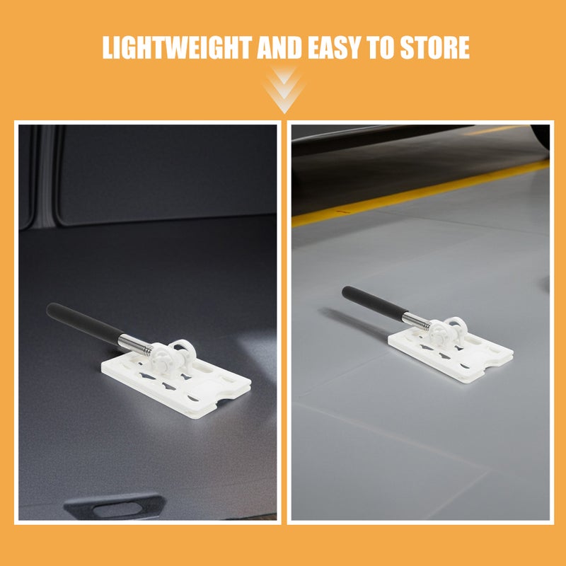 2pcs Telescopic Rod Card Holder: Cars Contactless Payment Rod Vehicle Parking Toll Swiping Stick Car Toll Grabber Holder - Image 2
