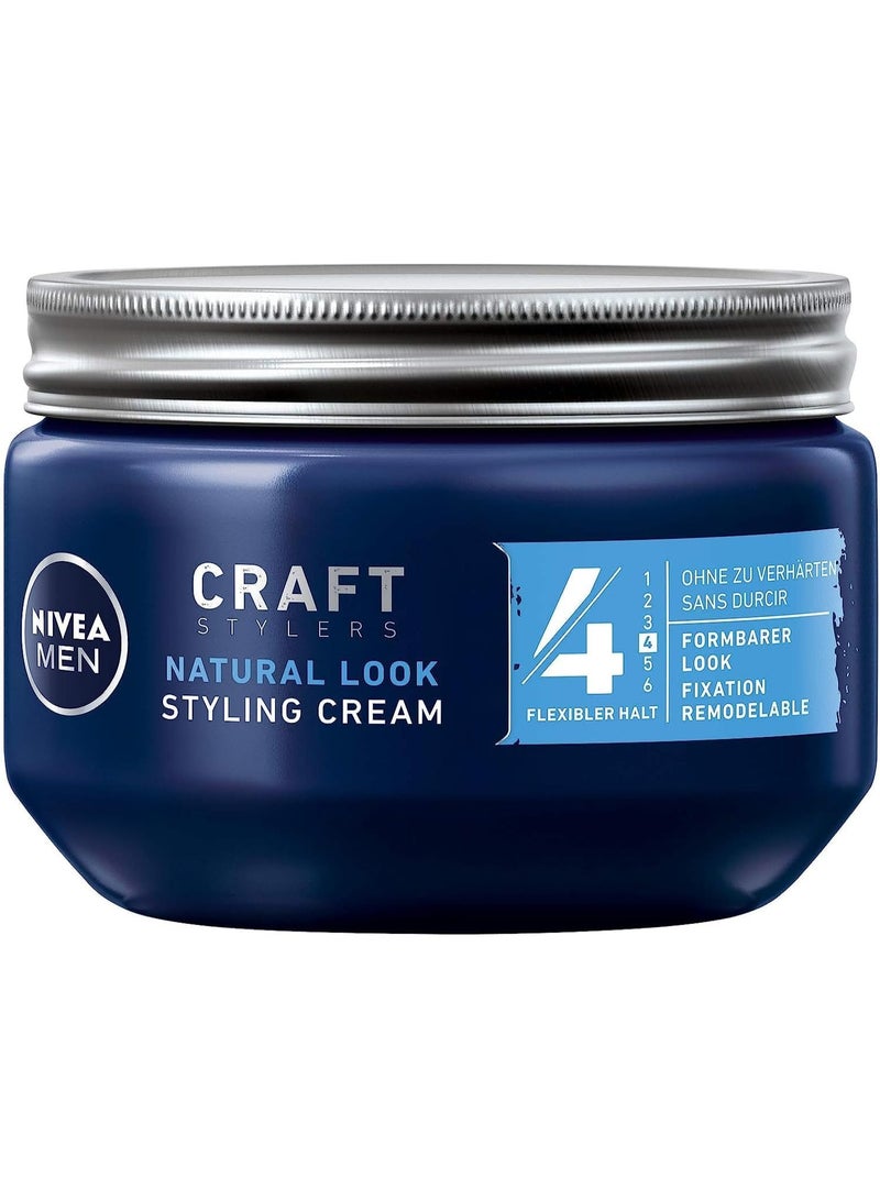 Men Styling Cream Hair Cream For Malleable Hold Without Hardening Flexible Hair Gel For A Natural Look 150 Ml