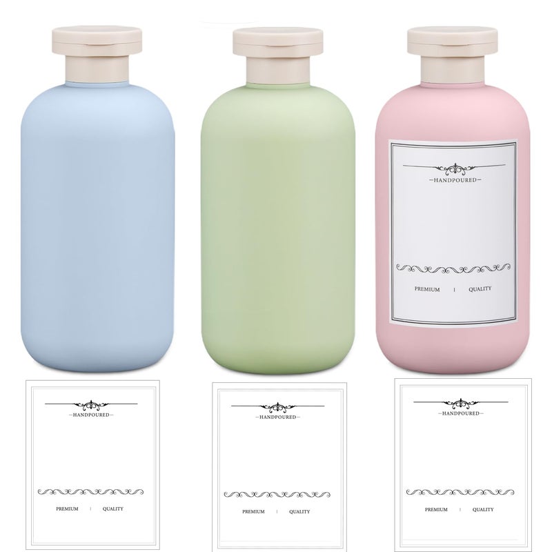 UMETASS 3 PACK Travel Shampoo Bottle Empty Plastic Squeeze Bottles 68oz with Flip Cap Lotion Container for Toiletries Travel Size Shampoo and Conditioner - Image 2