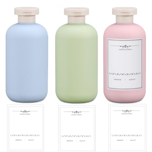 UMETASS 3 PACK Travel Shampoo Bottle Empty Plastic Squeeze Bottles 68oz with Flip Cap Lotion Container for Toiletries Travel Size Shampoo and Conditioner - Image 1