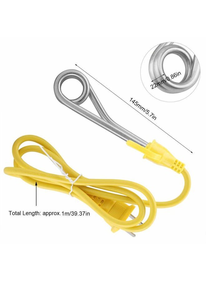 Zetiling Portable Water Heater, Immersion Heater Element 220V 600W Reheater Travel Kit Great For Heating Boiling Chocolate Coffee Tea Drinking - Image 5