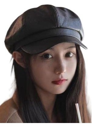 Trenderrs Vintage Vegan Leather Cap Hat  - Image 1