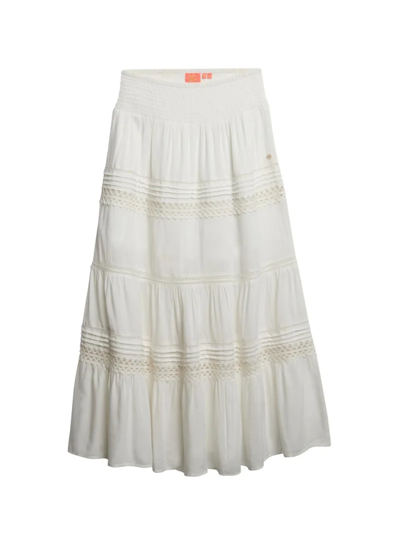 Superdry Ibiza Lace Mix Maxi Skirt