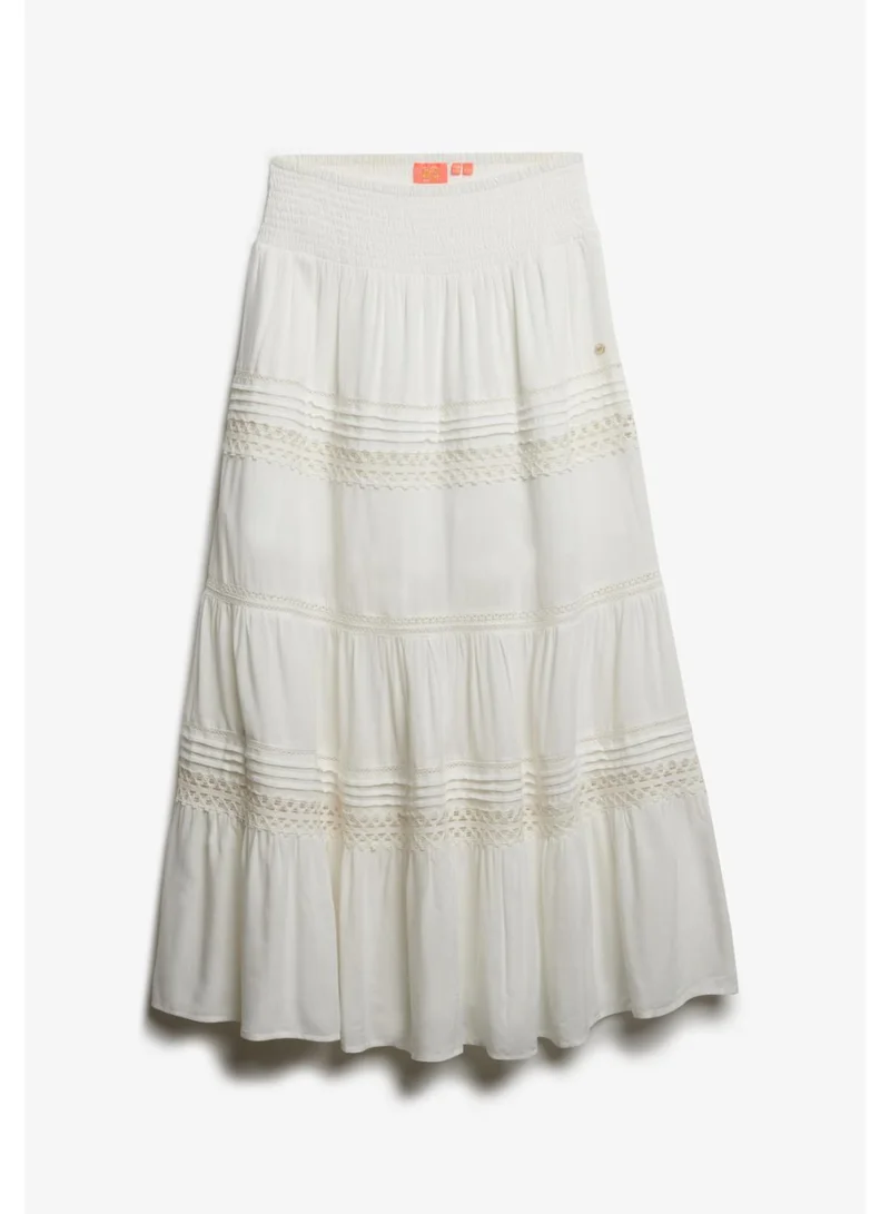 Superdry Ibiza Lace Mix Maxi Skirt
