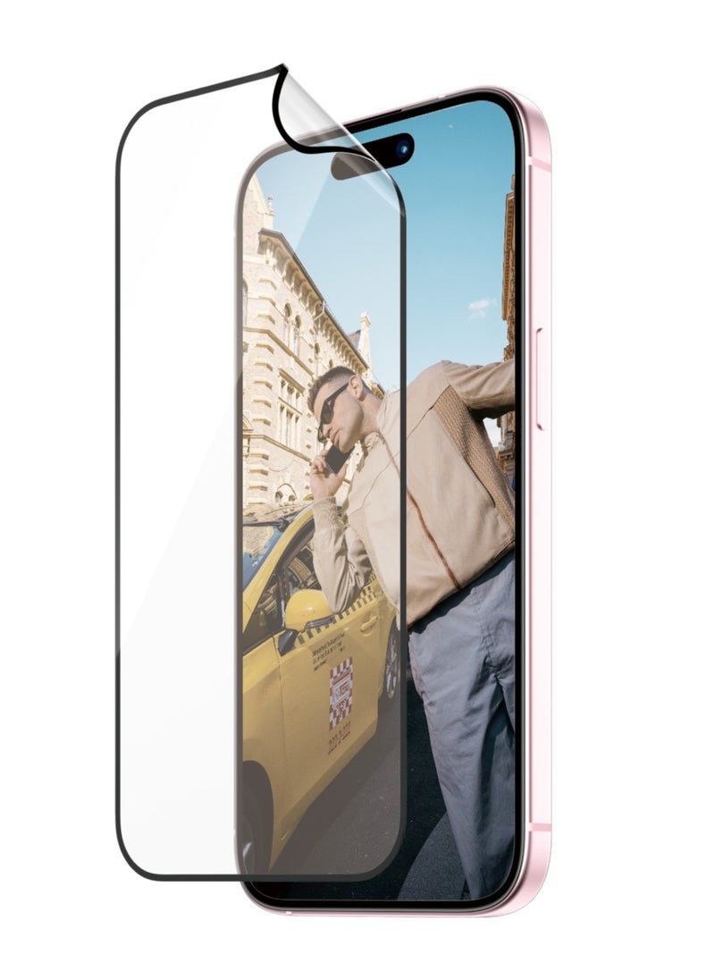 PanzerGlass - PanzerGlass™ Eco-Friendly Matrix Screen Protector for Apple iPhone 15 - Protect, Prolong and Make a Difference - with mounting aid for easy installation - Image 1