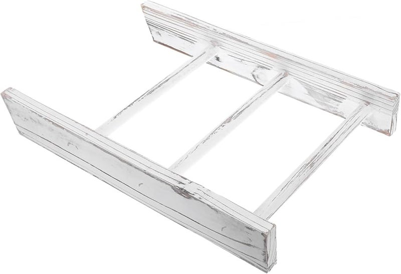 Farmhouse Style Mini Ladder Towel Rack Rustic Bathroom Decor Towel Holder - Image 1