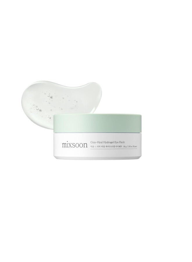 mixsoon CicaHyal Eye Patch 84 g 296 oz 30 pairs Korean Glass Skin Care Under Patch Hydrating Radiance Easy Patch fore Korean Glass SKin Care - Image 1