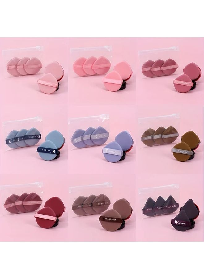 5Pcs Dark Blue Air Cushion Strawberry Makeup Sponges Latex Free Hydrophilic PU Beauty Blenders - Image 2