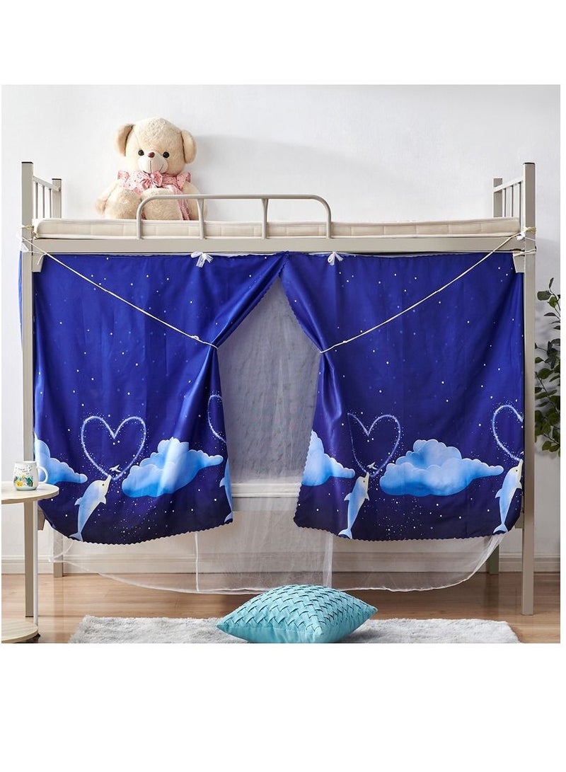 Y&D Artistic Cartoon Designed Lower Deck Curtain Cotton Blend 
