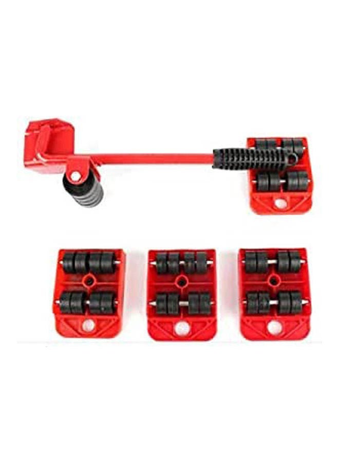 NIBEMINENT Furniture Transport Lifter tool Set Heavy Stuffs Moving Wheel Red - Image 1