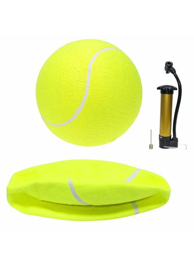 URBEST Oversize Giant Tennis Balls, Inflatable Tennis Balls for Signature, Children Adult Pets Dogs Cats Fun (Shipped Deflated) (Green, XXL (9.5IN)) - Image 1