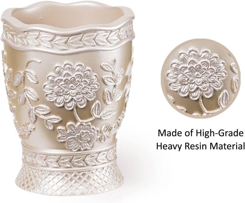 Popular Bath 942705 Rose Vine, Tumbler, Beige-Taupe - Image 4