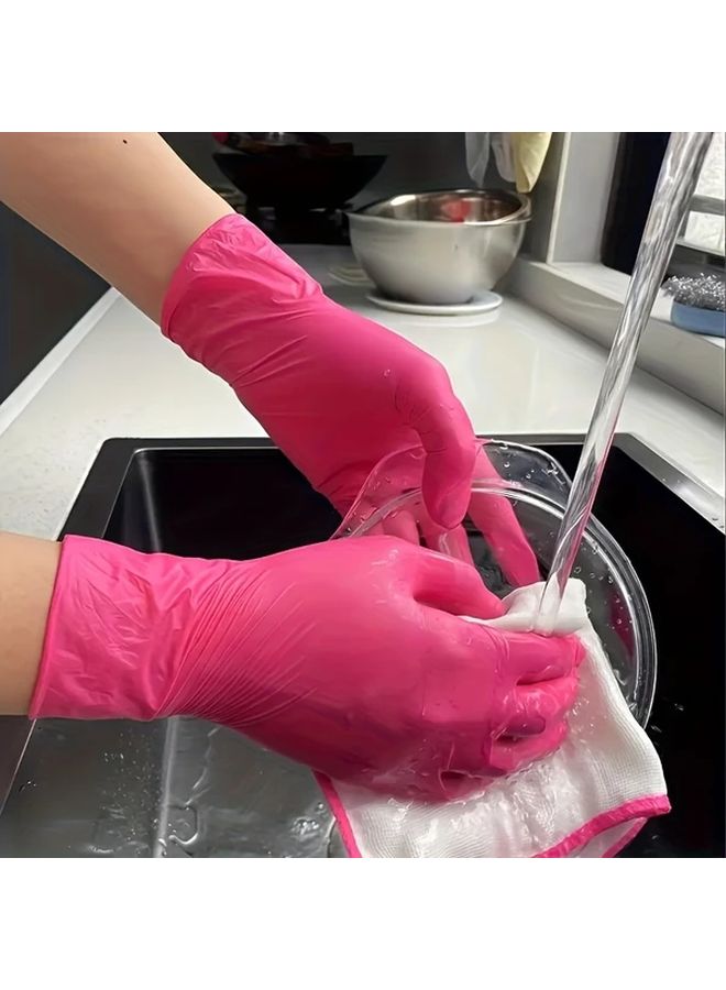 Large Size 10 Pack Disposable Nitrile Gloves Waterproof Durable for Home Cleaning Pet Care - Image 3