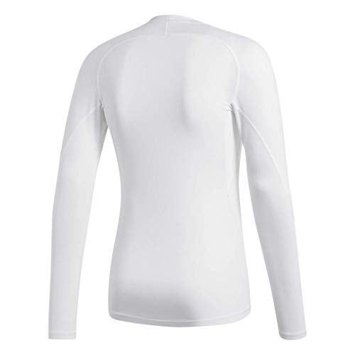 adidas Alphaskin Long Sleeve Compression T-Shirt (841T) 2XL/White - Image 2