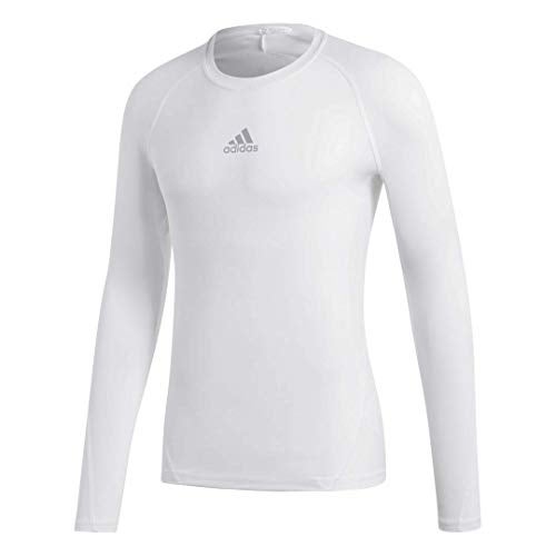 adidas Alphaskin Long Sleeve Compression T-Shirt (841T) 2XL/White - Image 1