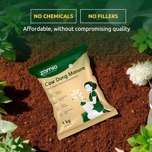 Zamia Cow Dung Manure | 1kg | Organic Fertilizer & Soil Conditioner for Plants | Compost for Home Gardening - Image 4