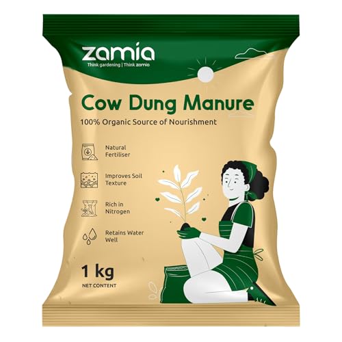 Zamia Cow Dung Manure | 1kg | Organic Fertilizer & Soil Conditioner for Plants | Compost for Home Gardening - Image 1