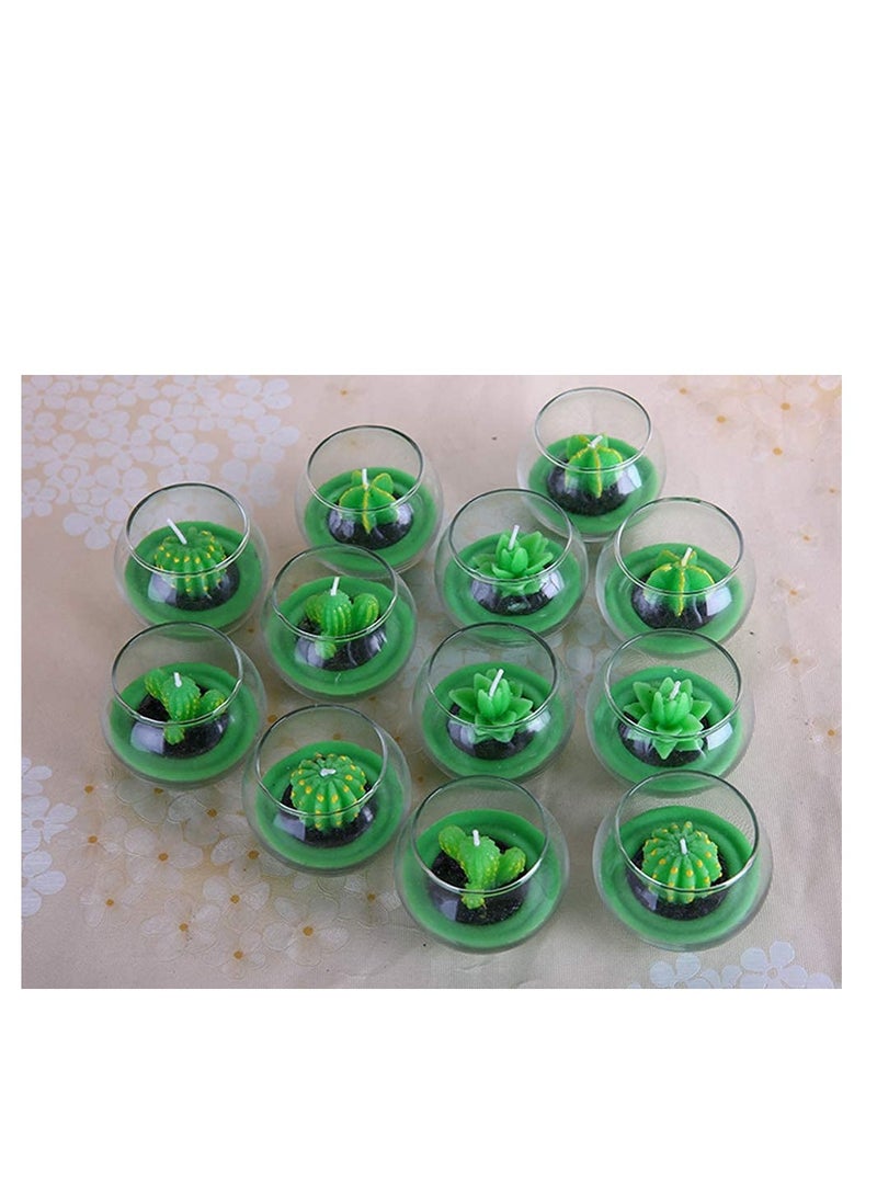 Excefore 6 Pack Succulent Silicone Mold - Cactus Flower Resin Casting Molds for Cake Decorating, Handmade Candle, Fondant, Epoxy Resin, Polymer Clay, Wax, etc - Image 3