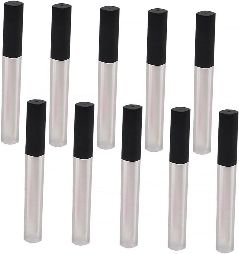 Didiseaon 10pcs Matte Finish Square Lip Gloss Tube Empty Lip Balm Bottles for Travel Capacity Portable and Lightweight Design - Image 1