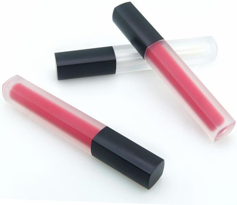 Didiseaon 10pcs Matte Finish Square Lip Gloss Tube Empty Lip Balm Bottles for Travel Capacity Portable and Lightweight Design - Image 2