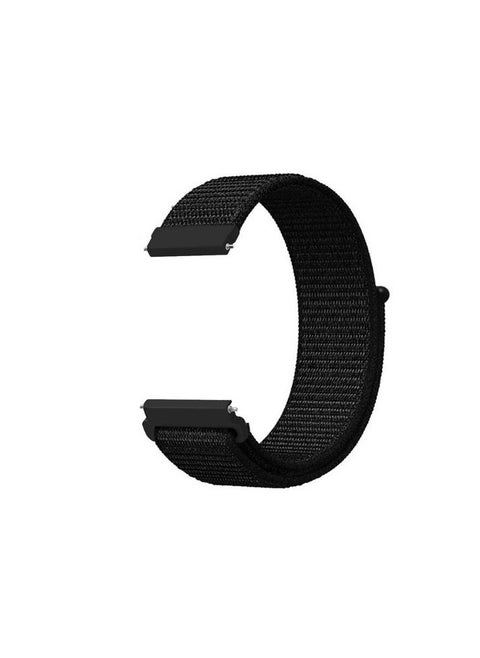 Replacement Nylon Strap 20mm For Oraimo Tempo S2 OSW-11N- Smart Watch  - Black