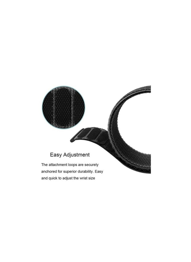 Replacement Nylon Strap 20mm For Oraimo Tempo S2 OSW-11N- Smart Watch  - Black