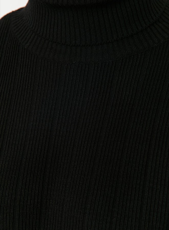 trendyol Black Regular Fit Turtleneck Knitwear Sweater - Image 4