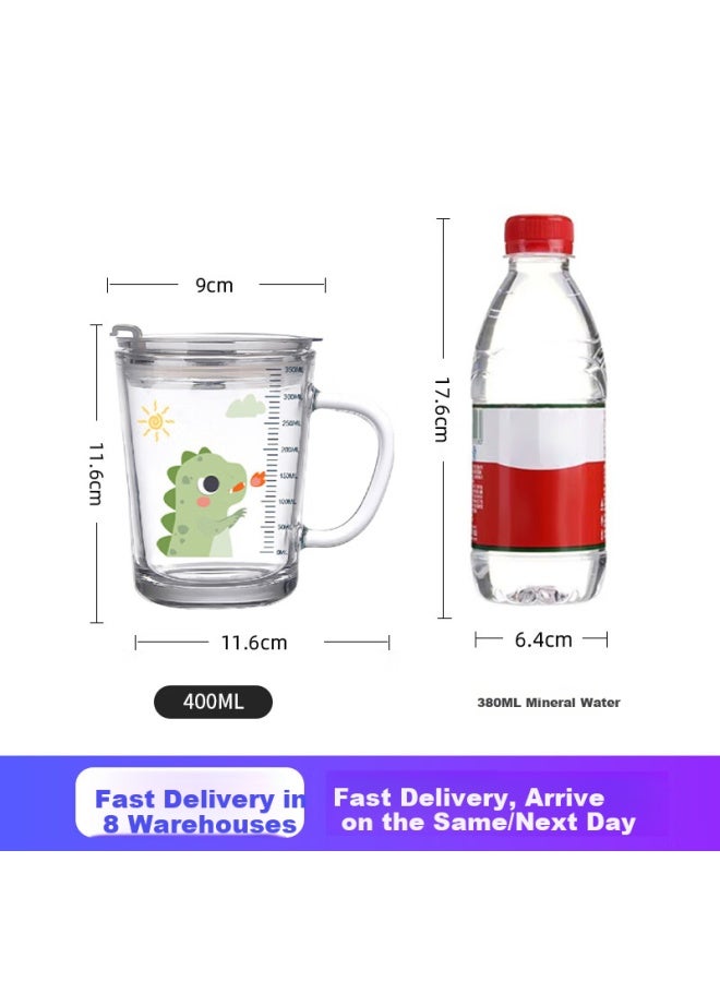 Btif Household Water Cup Children'S Milk Cup With Straw Glass Cup With Scale Cup For Mixing Milk Powder Baby Drinking Cup - Image 1