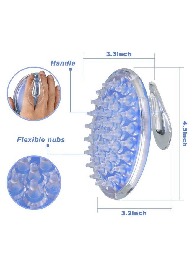 TailaiMei - Anti Cellulite Massager Brush, Body Shower Scrubber for Cellulite Remover - Improve Circulation Fascia Muscle Release Brush(Blue) - Image 1