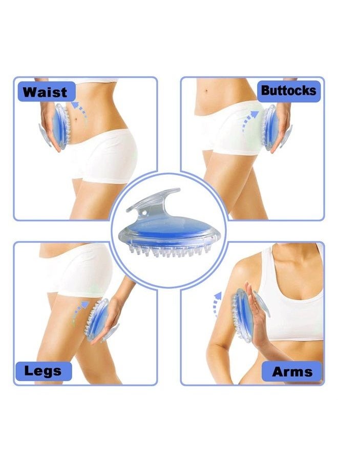 TailaiMei - Anti Cellulite Massager Brush, Body Shower Scrubber for Cellulite Remover - Improve Circulation Fascia Muscle Release Brush(Blue) - Image 1