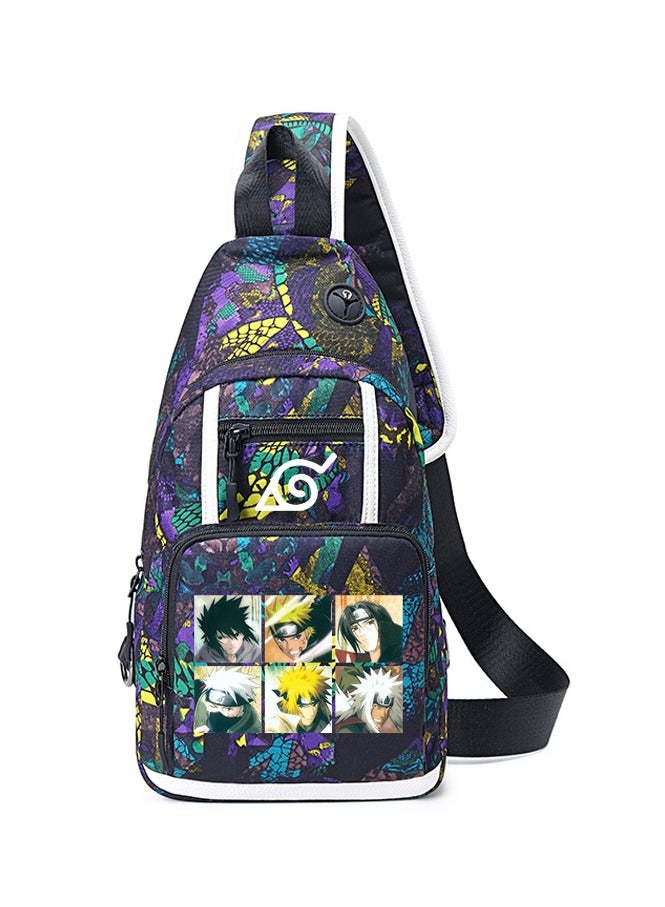 Naruto Cartoon Anime Joint Single Shoulder Bag Men's Small Backpack Student Messenger Bag Chest Bag 
