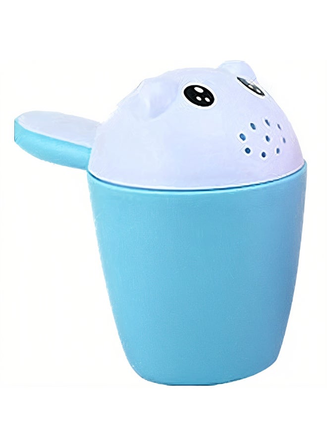 MiniMe Toddler Waterfall Rinse Cup | 12 Months - 5 Years | Blue | Plastic | BPA-Free & Non-Toxic & Ergonomic Handle & Animal-Shaped Design & Easy To Clean & Lightweight & Durable | Ideal For Bath Time - Image 1
