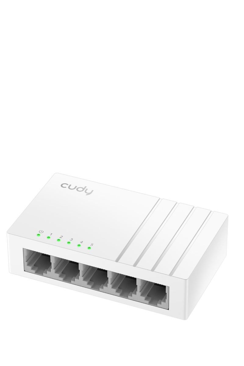 cudy GS105U 5-Port Gigabit Ethernet Switch with USB-C Power – Compact Desktop & Wall-Moun - Image 2