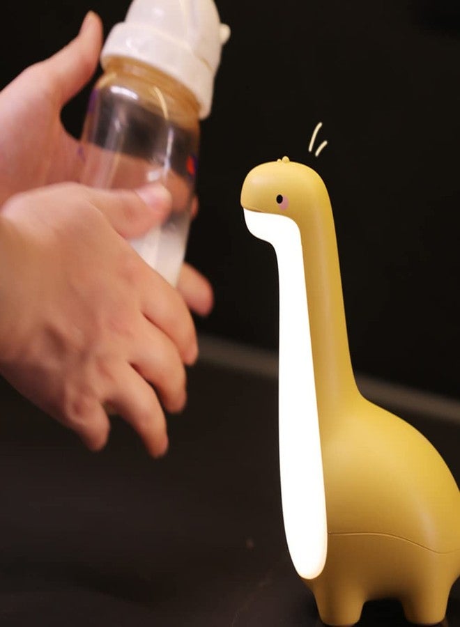 ipalmay Dinosaur Night Lamp, Dimmable Bedside Night Light USB Rechargeable, Kids Bedroom Sleep Light, Cute Gifts for Girls, Boys, Teens, Friends Birthday, Holiday, Christmas, Yellow - Image 3