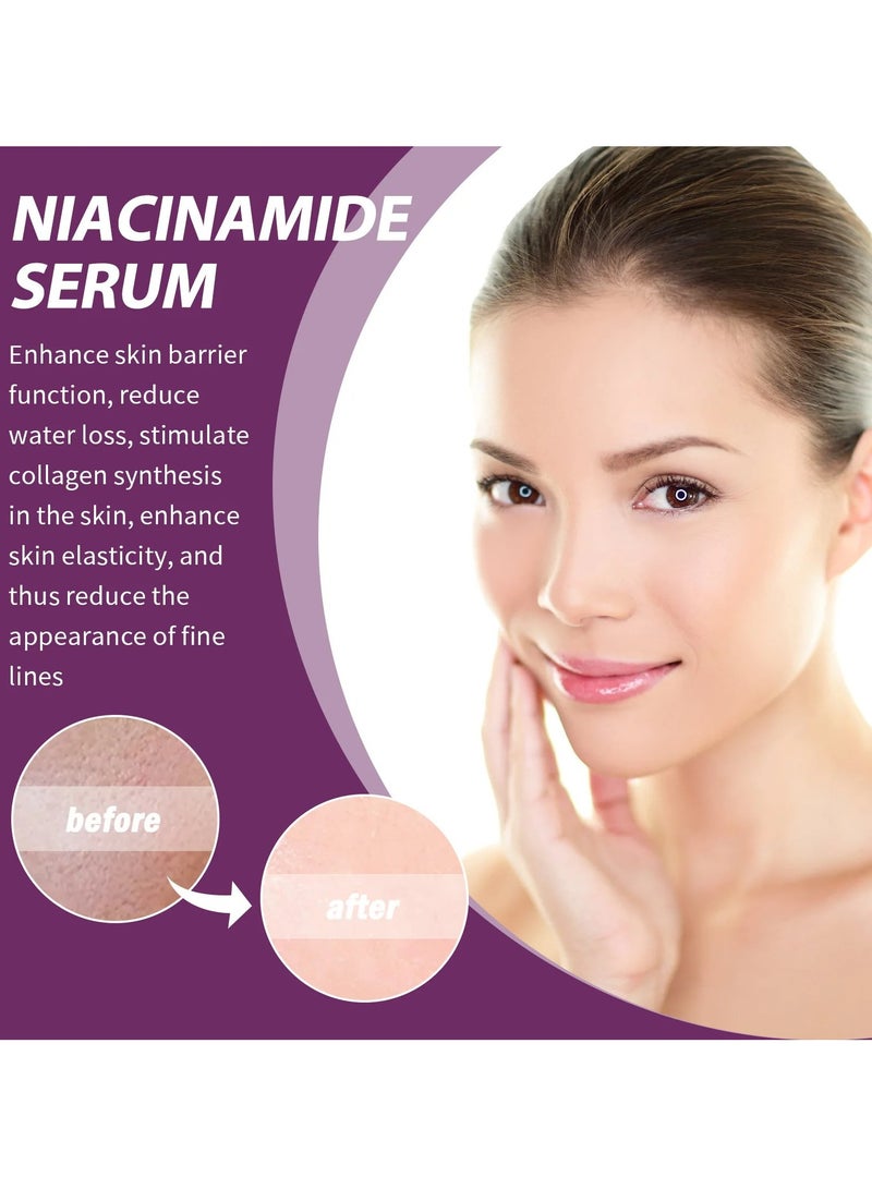 EELHOE Niacinamide Vitamin B3 Concentrated Serum, 20ml Face Pigment Dark Spot Remover Face Serum, Anti Aging Fragrance Free Face Essence For For Discoloration And Minimizing Large Pores - Image 2