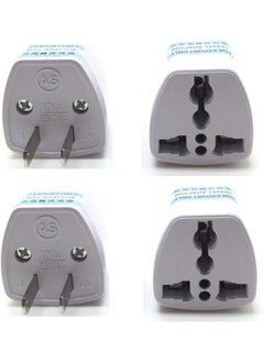 4PCS EU AU UK to USA Japan Canada Converter Travel Power Plug Adapter
