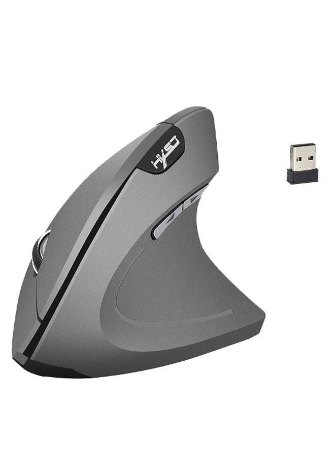 NIBEMINENT Vertical Design 2.4GHz Wireless Mouse With Receiver Grey/Silver