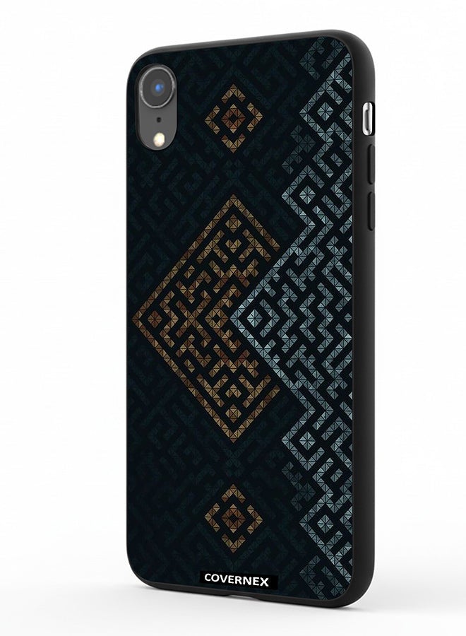 Covernex Apple iPhone XR Protective Case Cover Printed Featuring Layered Geometric Pattern - Image 1