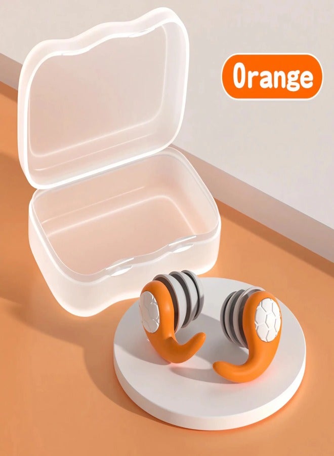 AROAQ Soundproof Earplugs Anti-Noise Sleep Mute Silicone Earplugs Pair Soft Reusable Earplugs Sleep Swimming Snoring Travel Learning Work Esse - Image 1
