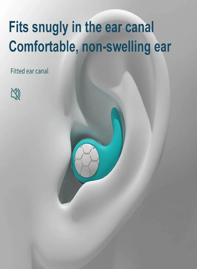 AROAQ Soundproof Earplugs Anti-Noise Sleep Mute Silicone Earplugs Pair Soft Reusable Earplugs Sleep Swimming Snoring Travel Learning Work Esse - Image 3