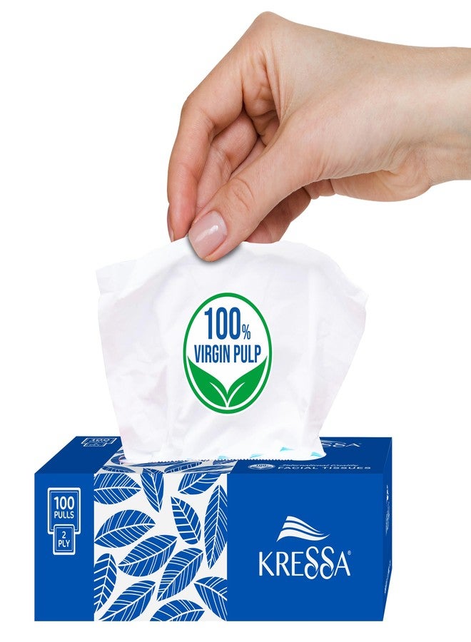 Kressa 2 Ply Facial Tissue | Car Tissue Box | 4 Boxes 100 Pulls Per Box With Total 400 Pulls Made Of 100% Natural Virgin Pulp - Image 4