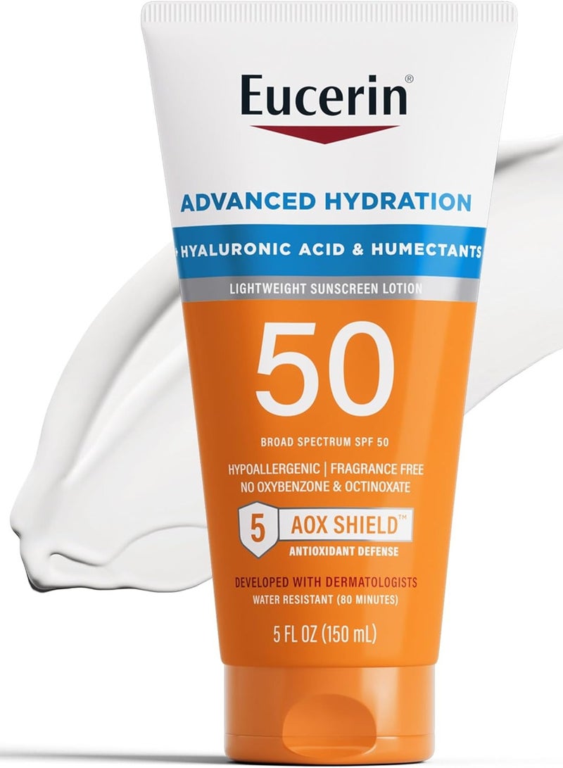 يوسيرين لوشن الترطيب المطور للحماية من الشمس بعامل حماية 50 خال من العطور  150مل - Image 1