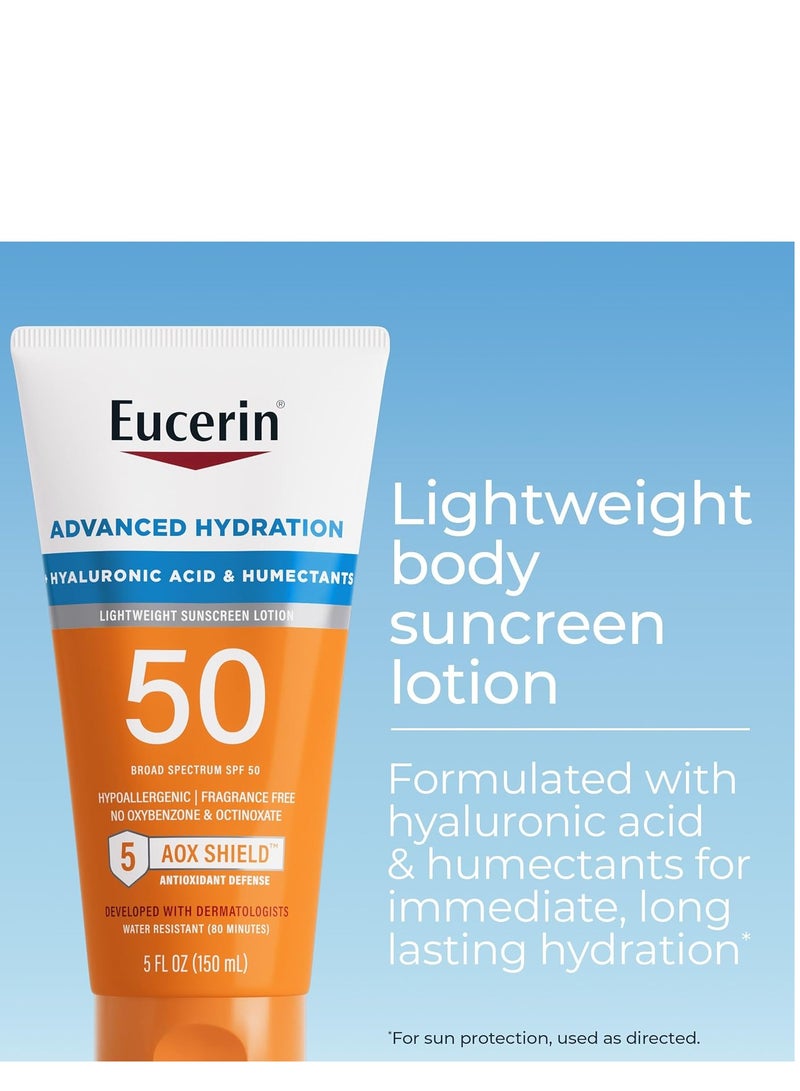 يوسيرين لوشن الترطيب المطور للحماية من الشمس بعامل حماية 50 خال من العطور  150مل - Image 2