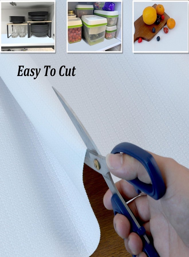 MBSRITY Cabinet Liners for Shelves Non Slip Waterproof Drawer Liners 20 Inch Wide X 20 Ft White Non Adhesive Shelf Liners for Kitchen Bathroom Washable Cabinet Mats for Refrigerator Cupboard Pantry Closet - Image 5