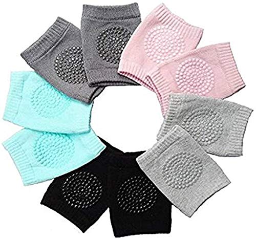 HoFire Baby Knee Pads 5 Pairs Baby Crawling AntiSlip Knee PadsUnisex Baby Toddlers Elbow Kneepads Safety Protector Suitable for 036 Months - Image 1