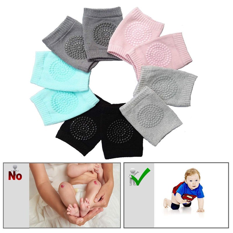HoFire Baby Knee Pads 5 Pairs Baby Crawling AntiSlip Knee PadsUnisex Baby Toddlers Elbow Kneepads Safety Protector Suitable for 036 Months - Image 3