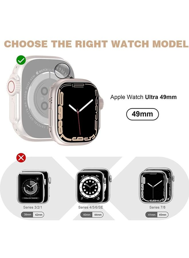 روك بو متوافقة مع أبل ووتش الترا حامي الشاشة لينة تبو كامل الشاشة المضادة للخدش حامي 49 ملم - Image 5